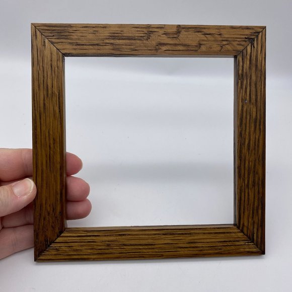 Delft blue & White trivet in wooden frame 750 jaar delft holland Tile - Picture 4 of 7